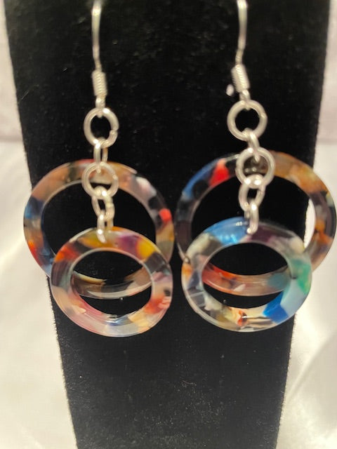 Acetate Short Earrings