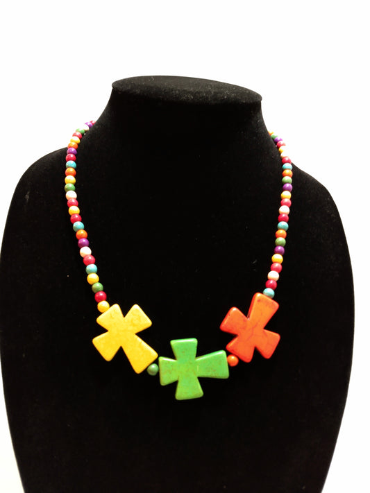 Multi-colored 3 Crosses